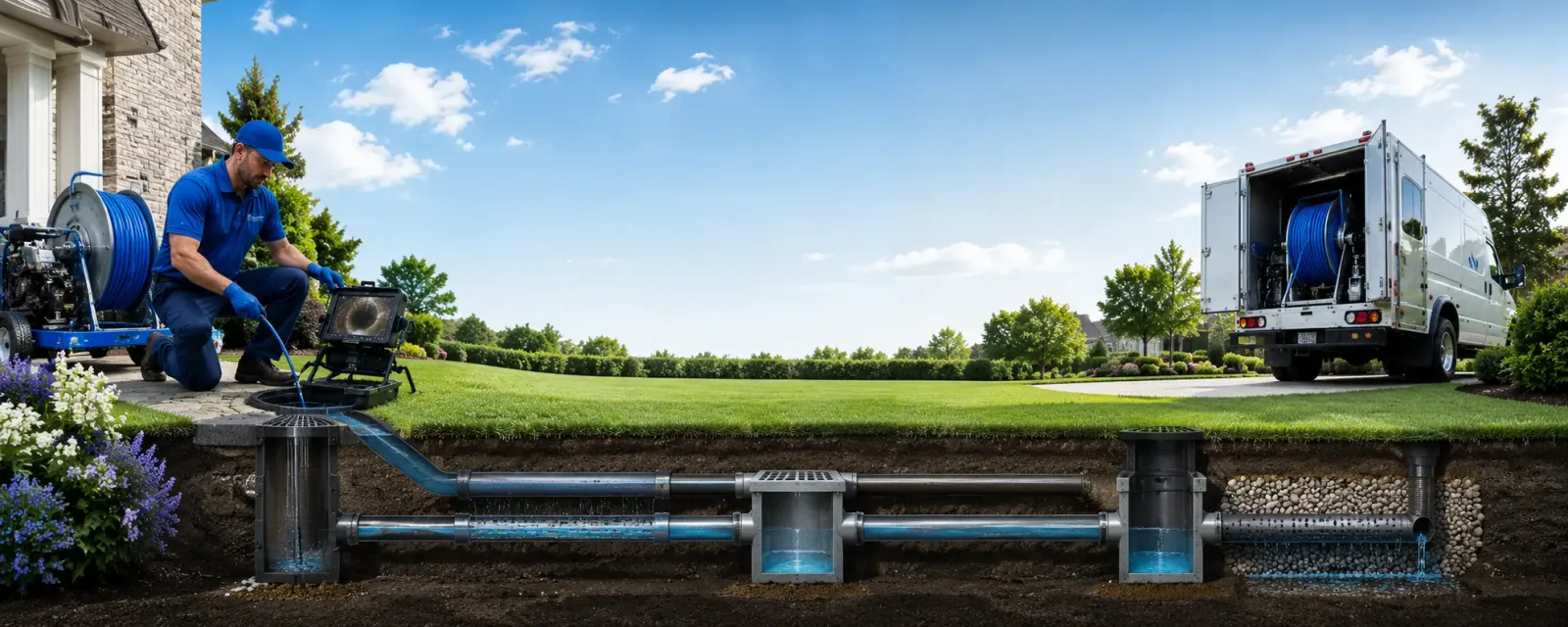 Outdoor drain cleaning information for California Hot Springs, CA